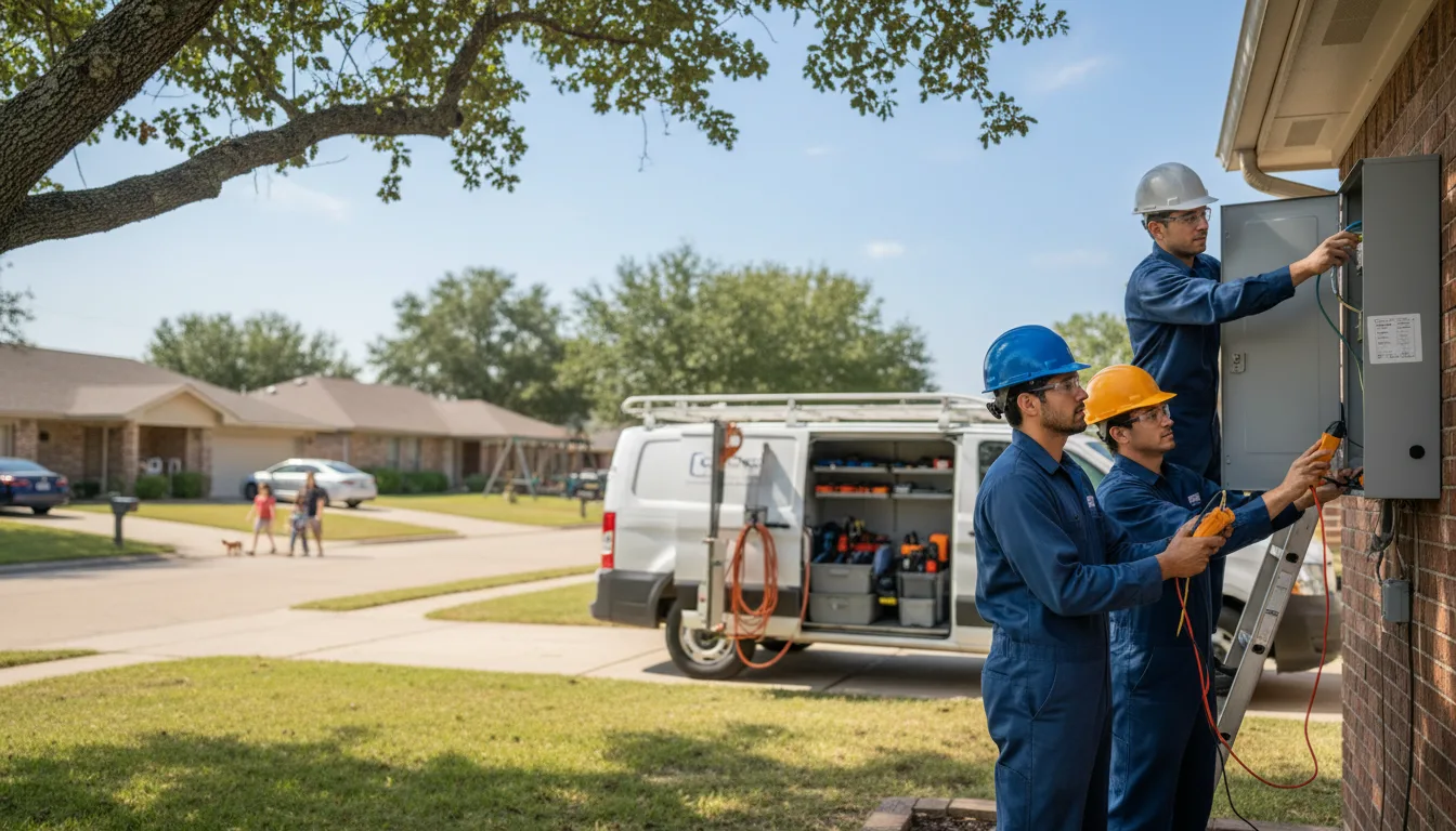 Certified electrician providing emergency electrical services in Glasford, IL